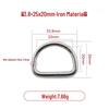 Iron Silver D-Ring Buckle for Handbag & Backpack Accessories
