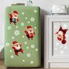 1PC New Santa Claus Snowflake Christmas Stickers Wall Paper Living Room Window Refrigerator Decoration Wall Sticker Self Adhesive Wall Decortion