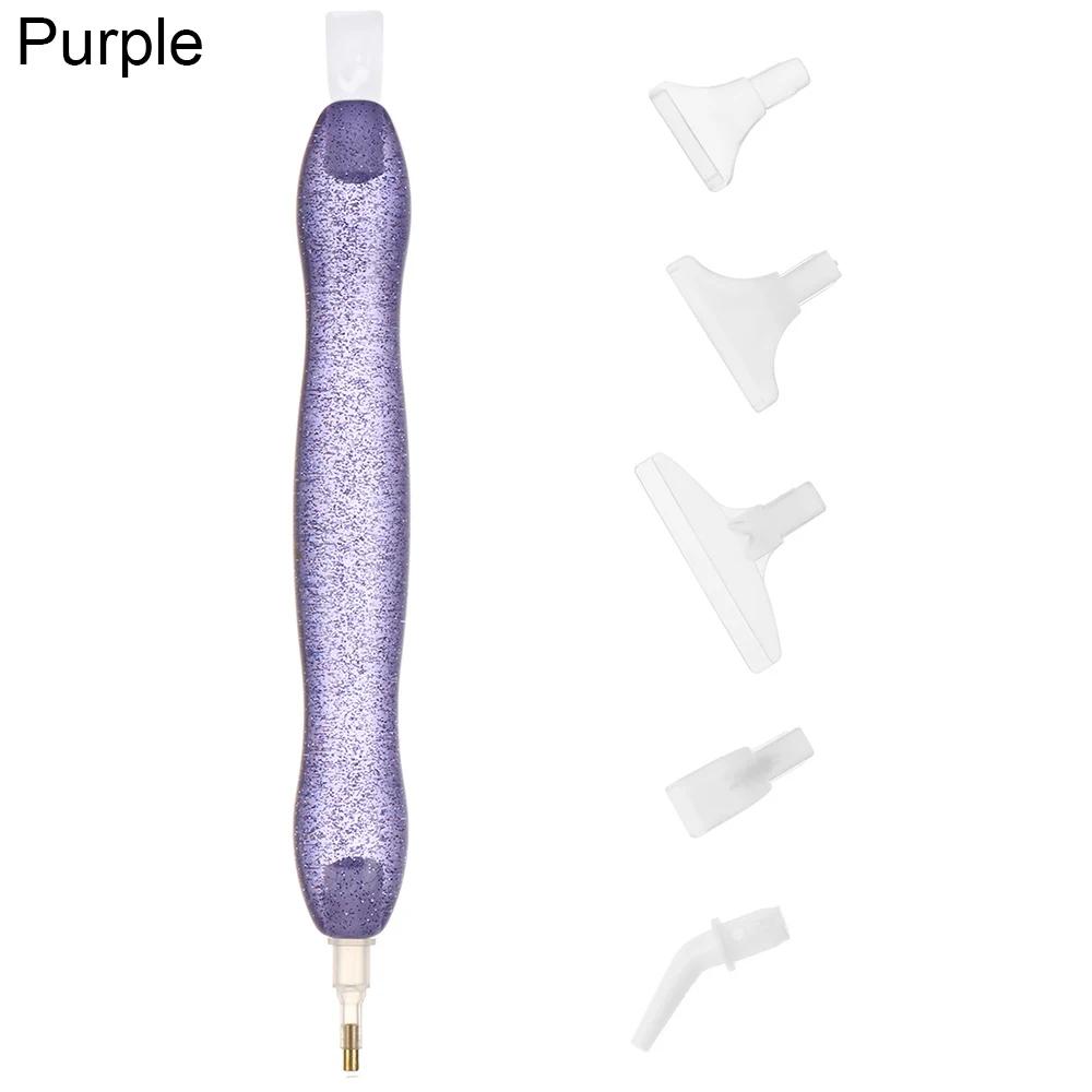Resin Point Drill Pen 5D Diamond Painting Handmade Tool Kits for 5D Painting with Replacement Drill Picker Clay Tray Accessories
