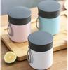 450ml Small Solid Color Microwave Sealed Lunch Box Mini Cooler for Work Soup Cup Portable Breakfast Cups Convenience Tools