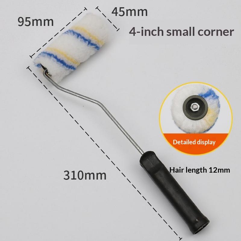 Paint Roller Brush Multiple Sizes High Density Lint Free Fabric Perfect For Home Wall Painting Diy Renovation Projects
