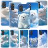Sunny Clouds Teddy Bear Phone Case For Xiaomi Redmi Note 13 14 15 Pro Plus 12S 12 14S 11S 11E 10 10S 11 11T 5G 4G Cover Coque Re