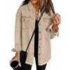 New Washed Denim Shirt Jacket for Women Autumn and Winter Personalized Street Edging Hem Jacket for Women