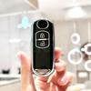 Shell Fob Holder For Mazda 2 3 6 Atenza Axela Demio Cx-5 Cx5 Cx-3 Cx7 Cx-9 2 Buttons Tpu Car Remote Key Case Cover Accessories