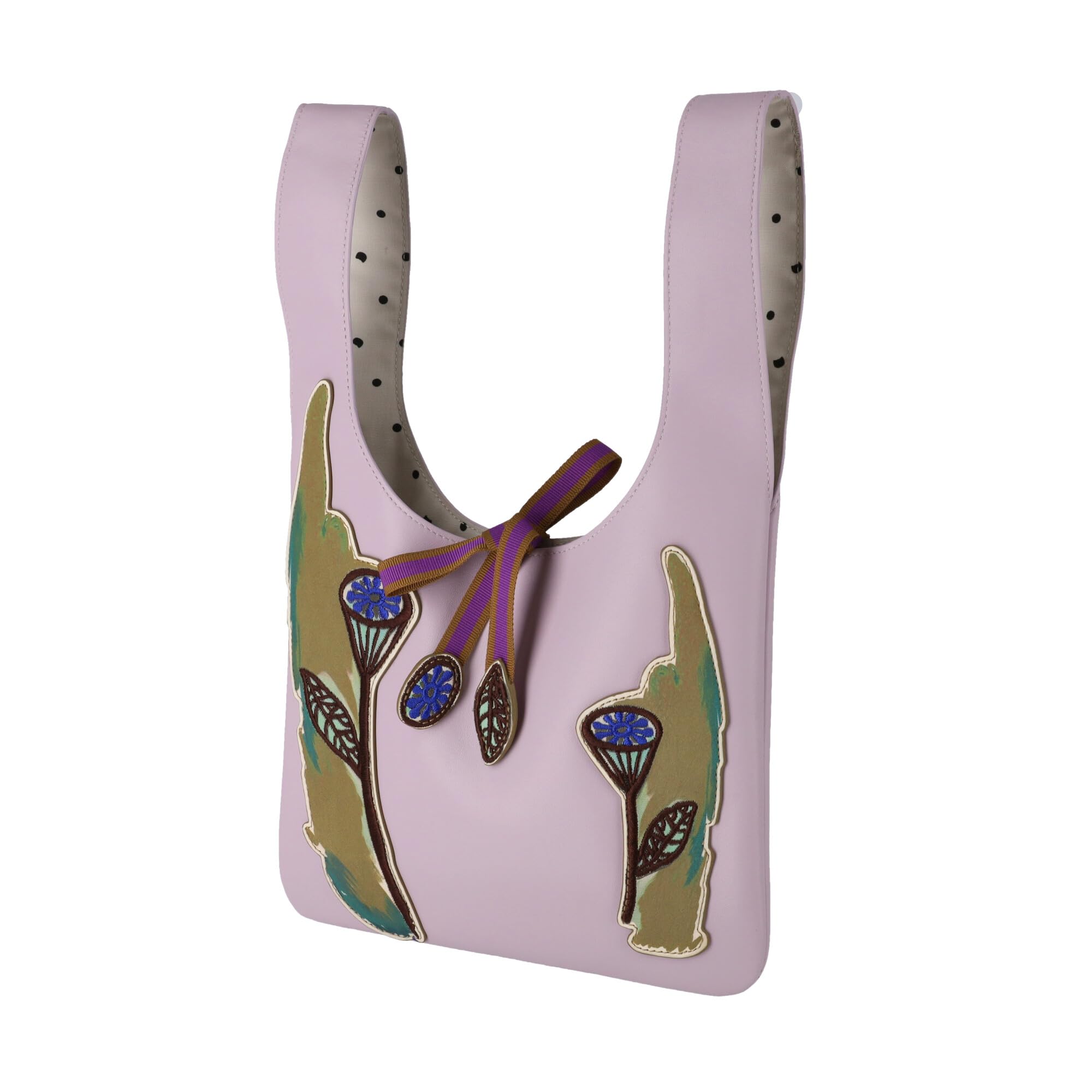 

Tsumori Chisato Women s Handbag with Floral Embroidery