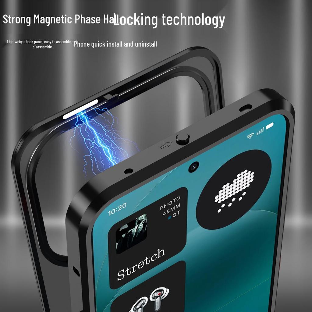 Nothing Phone 4 Pro Magnetic Metal Snap Drop-Proof Frosted Case