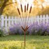 Metal Wheat Ear Garden Decoration Iron Art Stake For Yard Landscape Use