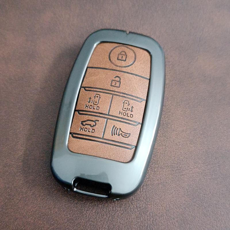 6 Button Remote Control Zinc Alloy Car Key Cover Holder for KIA Sedona Grand Carnival Sorento Shell Fob Key Case Protection Skin