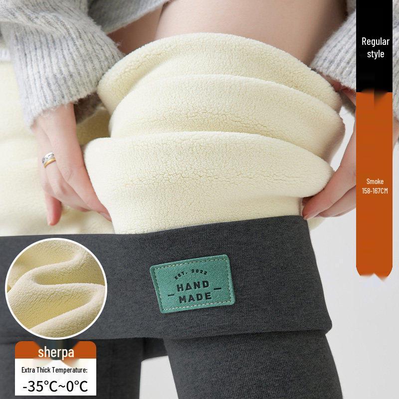 2025 New Winter Gray Plus Velvet Cotton Pants for Tall Women – Soft, Skin-Friendly, and Warm Base Layer