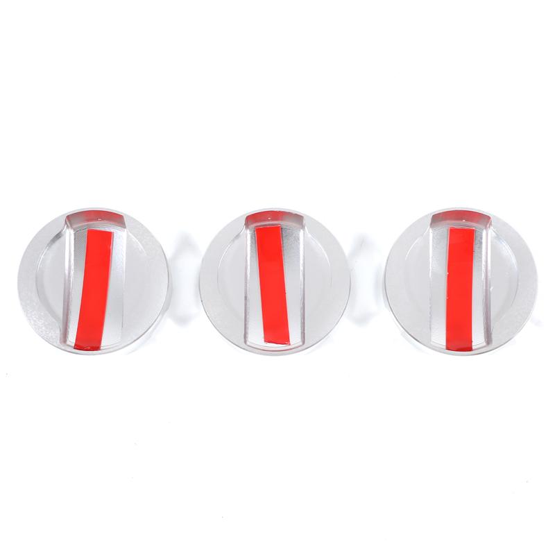For Toyota FJ Cruiser 2007-2025 Aluminum Alloy Car Center Console Air Conditioning Knob Decorative Cover Interior Accessories