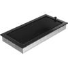 Ventilasjonsdeksel 22x45 sort med persienner