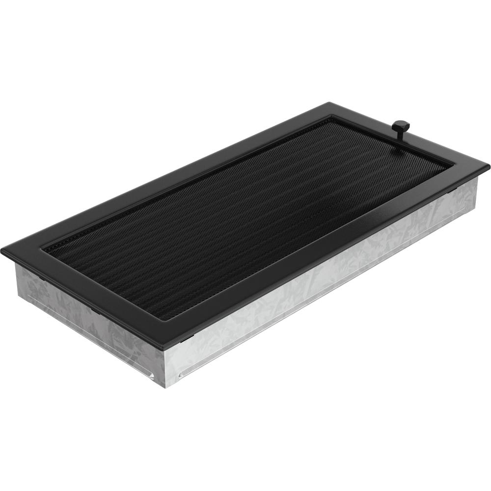 Vent Cover 22x45 Black with Blinds