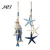 Handmade Hanging Wall Art 1/2Pcs Bohemian Wooden Starfish Decoration, Fish Ornament, Entryway Decorations Coastal Nautical Pendant for Home