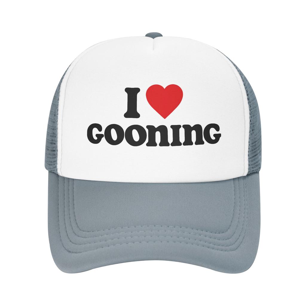 I Love Gooning Sun Hats Casual Baseball Cap Spring Trucker Hat Hot Sale Tennis Skate Hats Unisex-Teens Fashion Baseball Caps