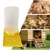 Quail Feeder No Waste Leakproof Large Capacity Clear Feeder Poultry Water Cup Feeding Container for Geese Ducks Hens Chicks