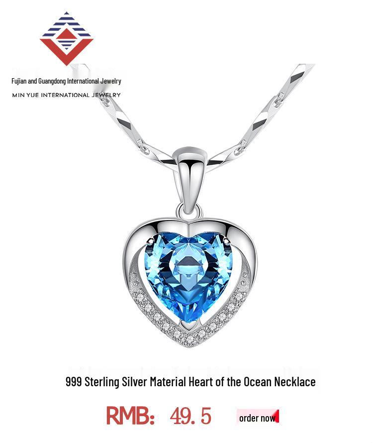 Sterling Silver Christmas Tree Pendant Necklace for Women - Trendy Gift for Girlfriend