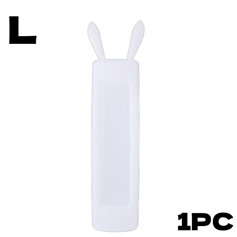 1/2pcs Transparent Remote Control Case with Rabbit Ears Dustproof Protective Sheath Durable Silicone Cover for TV Air Conditione