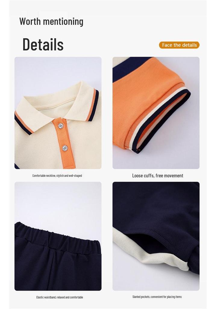 Spring-Autumn School Sports Uniform Set for K-12 Boys & Girls: 2 or 3 Pieces
