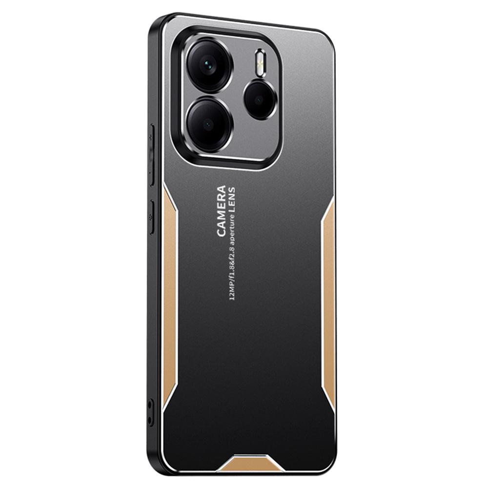 For Xiaomi Redmi Note 14 5G Telefondeksel Aluminiumslegering TPU PC Bakdeksel