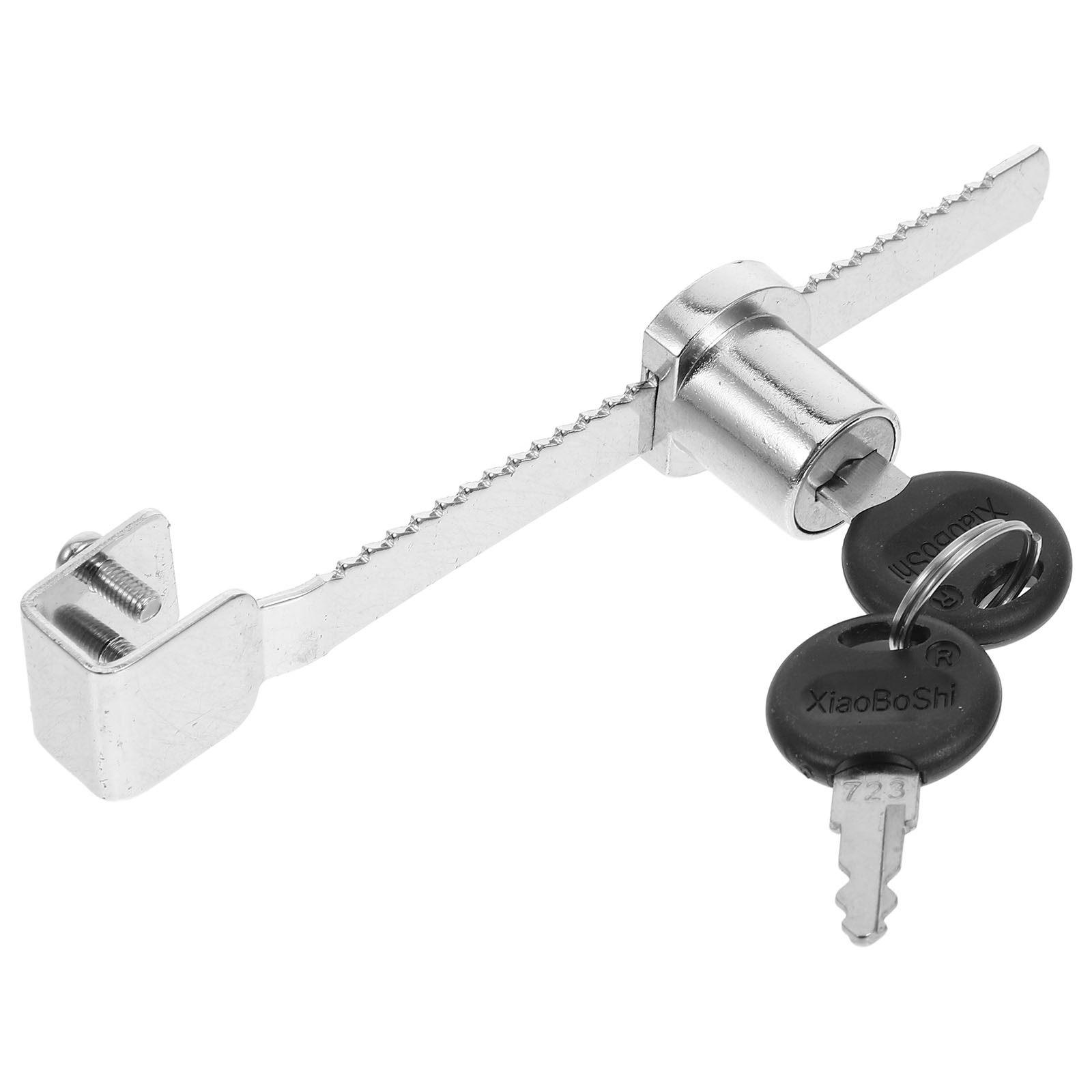 

1 Set Ice Cream Freezer Lock Sliding Glass Door Ratchet Slide Door Locks Security Drawer Display Case Lock Glass Exhibits Locks China Mainland