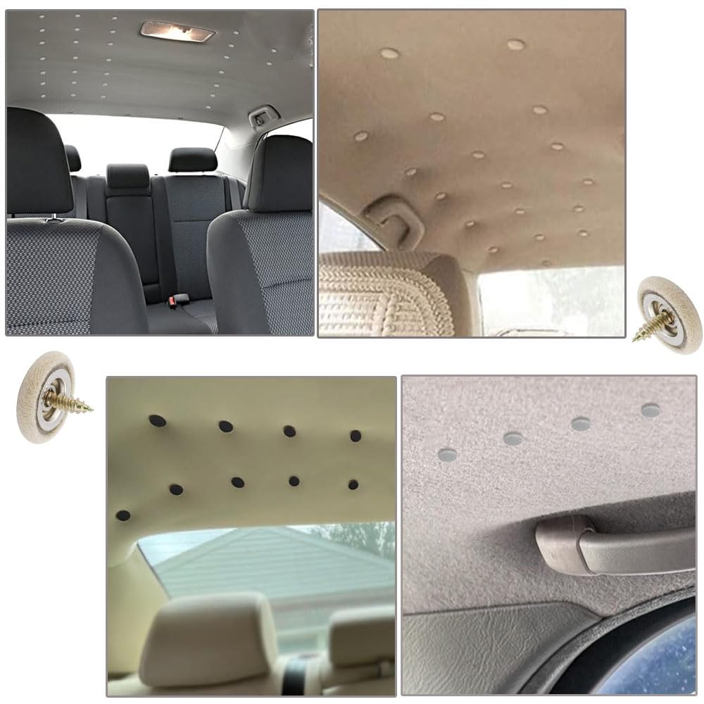 Car Ceiling Repair Kit, Set of 60 Repair Rivets Repair