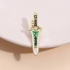 Cartoon Modern Dragon Dagger Brooch Vibrant Alloy Pin Dynamic Decorative Wear Everyone For