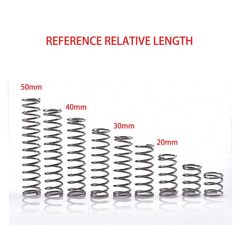 WD 0.7mm, 304 stainless steel Compression Spring Return Position . OD:4-12mm Length 5-100mm,5pcs/10pcs