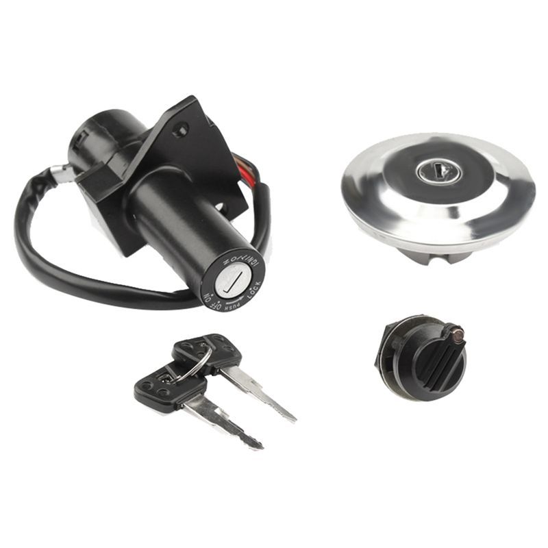 Authentic Ignition Switch Lock Door Set Electric Door Lock Set Lock Fuel Tank Cover For YBR125 2005-2009