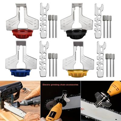 Chainsaw Sharpener Accessories Adjustable Easy To Use Chainsaw Sharpening Attachment Kit Home Gardening Tools