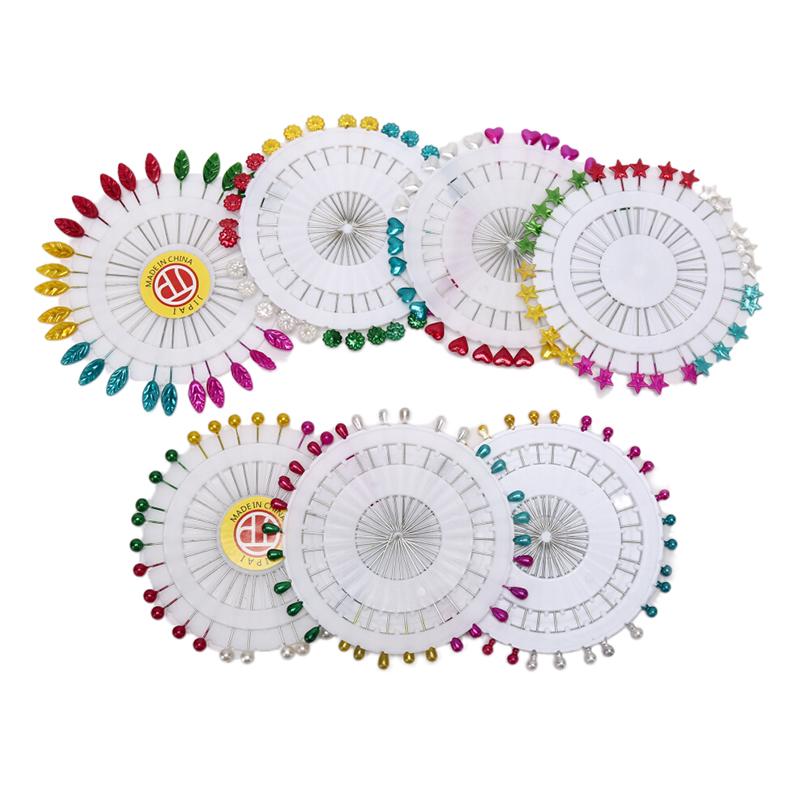 30Pcs/Set Colorful Heart Leaf Star Shawl Hijab Pins Abaya Scarf Brooches Jewelry