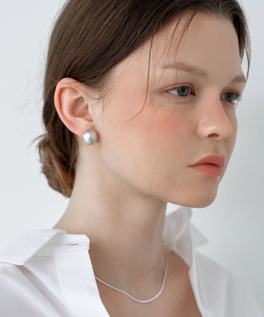 Love Me Monster Silver Pearl & Pearl Earrings
