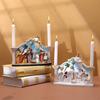 Christmas Nativity Scene Figurine Set Birth of Jesus Resin Figure Religious Decor