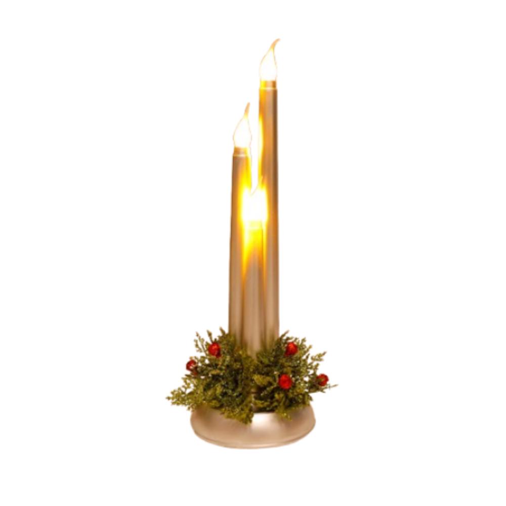 Retro Christmas LED Candles Light Flickering Electric Candle Tealight  Home New Year Decor