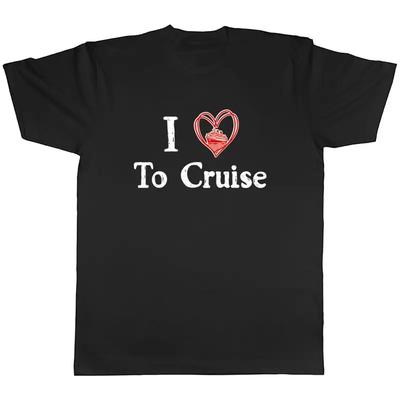 I Love To Cruise Unisexs TShirt Vacation Ships Cruising Sea Tee Gift