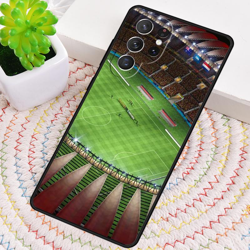 Football Field Phone Case for Samsung Galaxy note 10 pro S26 Ultra S23 S24 FE S25 S21 S22 PLUS shockproof Cove