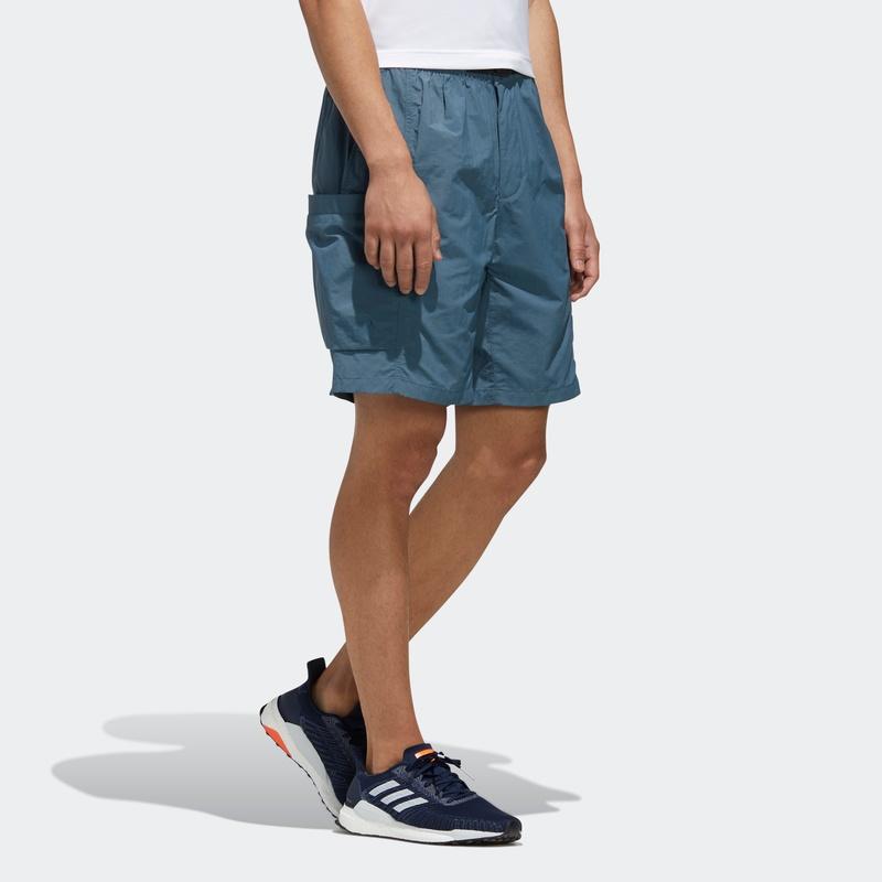 Adidas Tech Woven Shorts Men Bottoms Trace-Blue FM5403