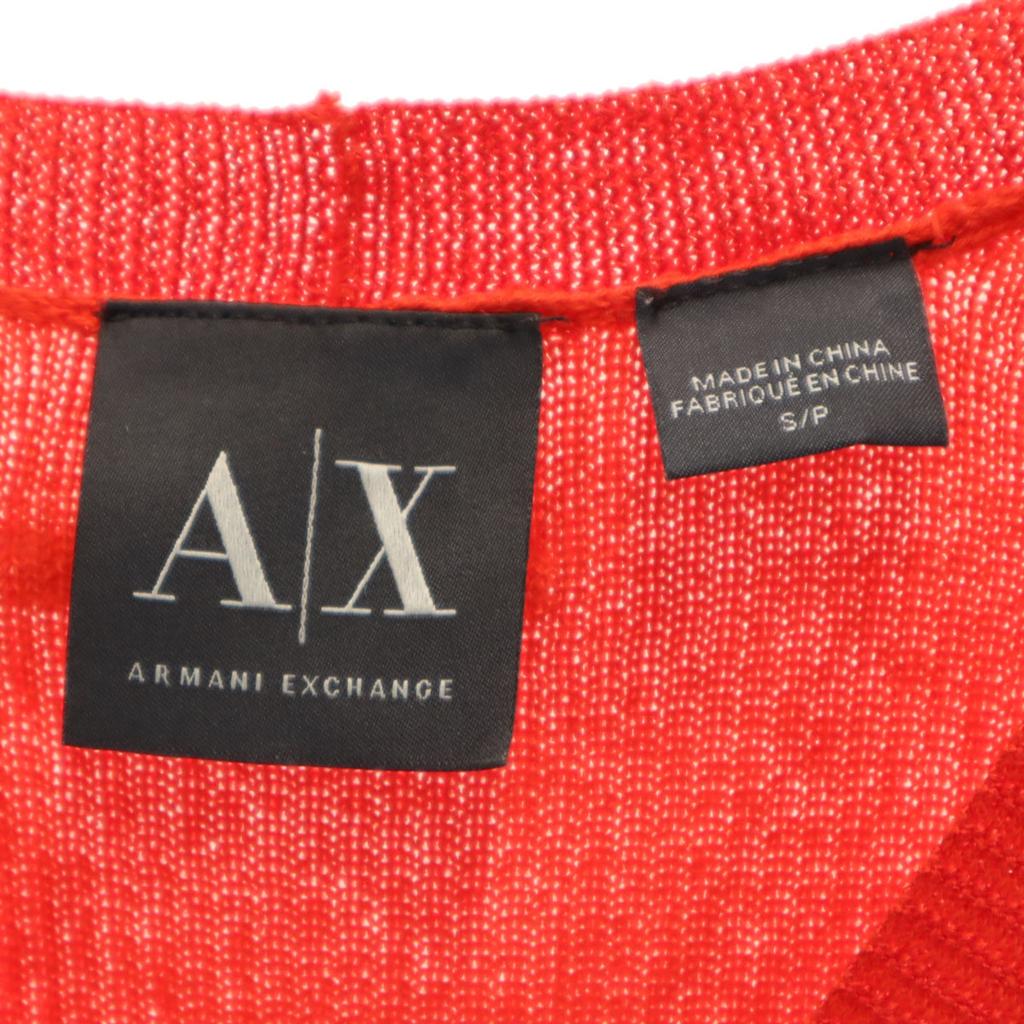 ARMANI EXCHANGE Long sleeve knit S Red Men's Used