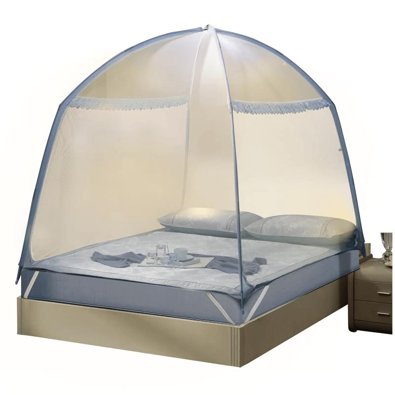 Fuanna Anti-Fall Mongolian Yurt Mosquito Net 1.8m Bed синий