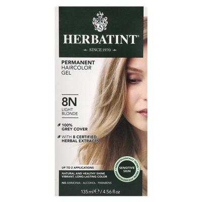 Permanentní barevný gel, 8N, Světle blond, 135 ml (135 ml)