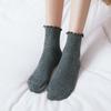 Fashion Retro Shining Surface Daily Women's Socks Sweet Girl Rib Knit Summer Autumn Female Simple Sock