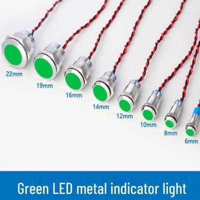 DeAite 8mm LED Metal Indicator Light