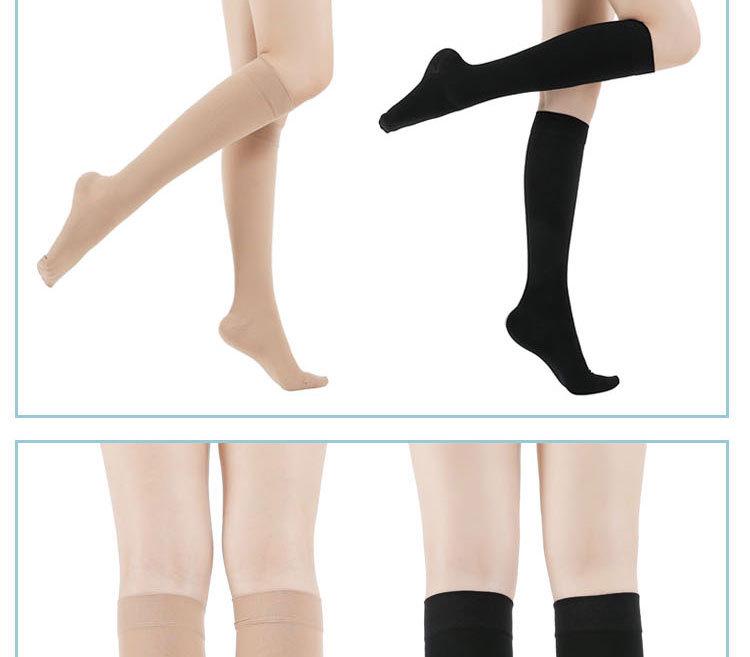 Medical Grade Class II Anti-Varicose Mid-Calf Compression Socks for Nurses