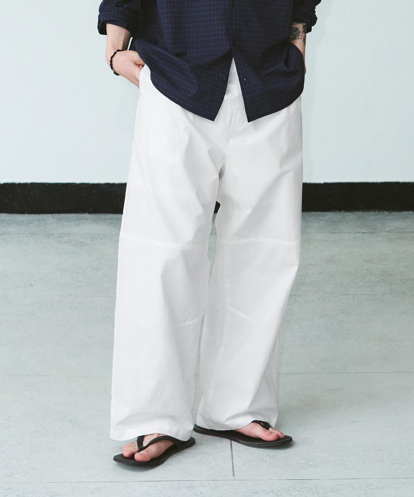 Awodeijeu Flow Linen-Like Elastic Waist Wide Pants [3 Colors]