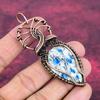 K2 Jasper Gemstone Pendant Copper Wire Wrapped Handmade Pendant Elegant Jewelry