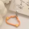 INS Silicone Phone Lanyard Strap Anti-Lost Cartoon Wrist Phone Strap Clouds Shape Expanded Phone Case Pendant Bag Charm