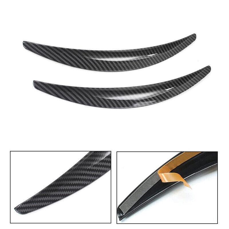 4PCS Carbon Fiber Car Modified Wheel Eyebrow Arch Trim Lips Strip Fender Flares