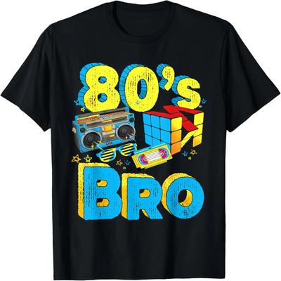 Grafická trička pánská vintage 80. léta Bro 1980s Móda 80 párty Tričko