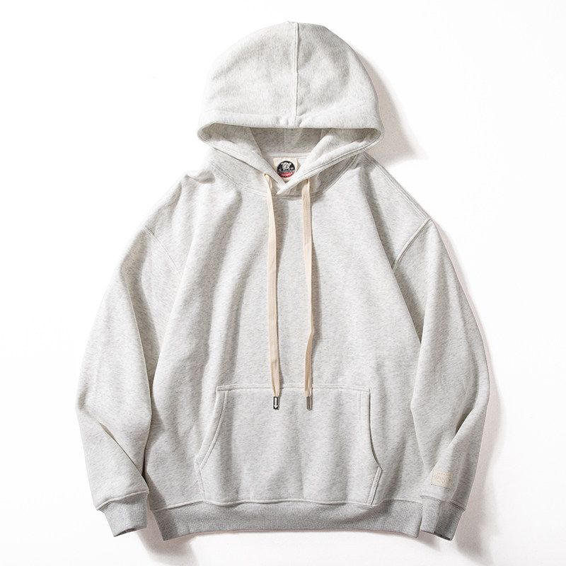 Hooded Sweatshirt for Men, Autumn and Winter Heavy Fleece Thickened Pullover Top, Versatile Youthful Trendy Loose Casual Jacket