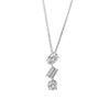 Exquisite Romantic Irregular Three Lives Three Worlds Shiny Zircon Pendant Necklace For Women Jewelry