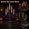 Portacandele ad Albero - Decorazione da Tavolo a Forma di Albero di Halloween